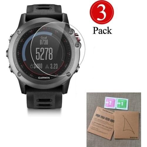 3PCS not Tempered Glass Clear HD Soft Protective Film Guard For Garmin Fenix 3/Fenix3 HR Protection Full Screen Protector Cover