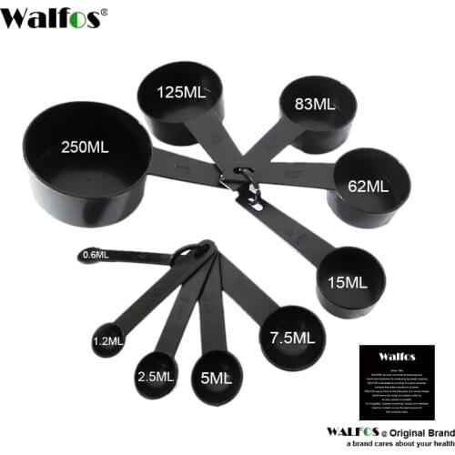 WALFOS 5/10PCS Kitchen Scales Measuring Cup And Spoon Coffee Sugar Scoop Measuring Cup Cooking Tool Baking Accessories