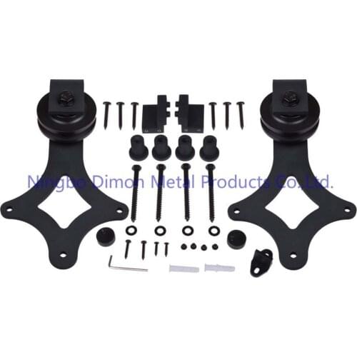 Dimon High Quality Hot Sell Nice Style Black Sliding Barn Door Hardware DM-SDU 7205 Without Sliding track