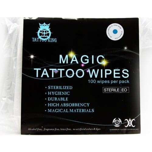 Free Shipping Sterilized Tattoo Tissue Clean Paper For Green Blue Soap Waterproof Towels No Fibers 100 Sheets Each Bag