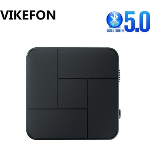 Bluetooth 5.0 Audio Receiver Transmitter 3.5mm AUX Jack USB Dongle Wireless Adapters Handsfree Call & Mic For Car TV PC Speaker
