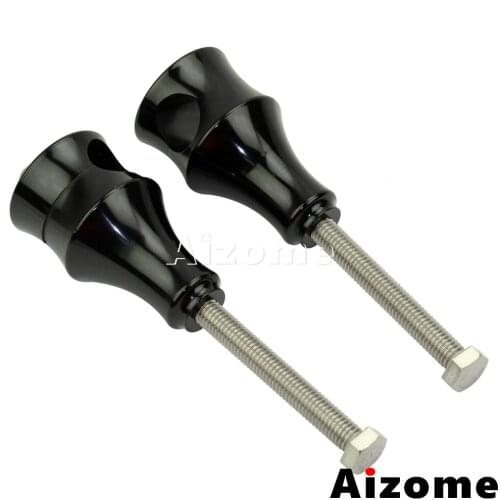 Black Motorcycle 1" Handlebar Riser Retro Handle Bar Risers For Harley Honda Yamaha Cafe Racer Cruiser Chopper Bobber Custom