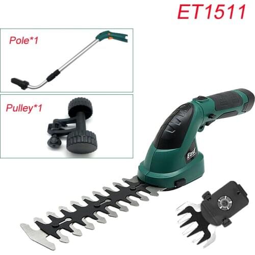 Electric Hedge Trimmer 2 in 1 7.2V Cordless Household Trimmer Rechargeable Weeding Shear Pruning Mower ET1511 Dropshipping