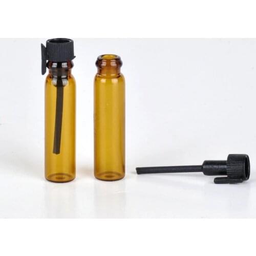 100Pieces/Lot 1ml Perfume Glass Dropper Bottle For Essential Oils Empty Perfume Bottles Travel Container for Sample