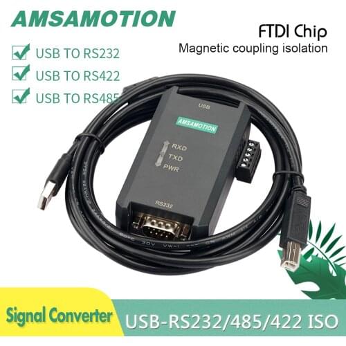 Industrial Grade USB-RS485 USB-RS422 USB-RS232 FTDI Chip Isolated Signal Conversion Module USB-232/485/422 Magnetic Isolation