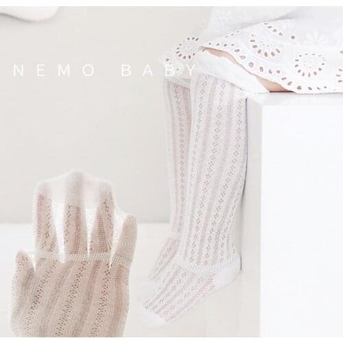 Summer Baby Girl Socks Lace Cotton Mesh Breathable Socks Newborn Baby Girls Kids for Baby Socks Newborn Over the Knee