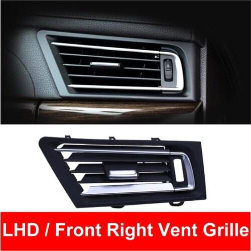 LHD ABS Car Front Right Row Wind Air Conditioning AC Vent Grill Outlet Panel Chrome Plate For BMW 7 series F01 F02 730 735 740