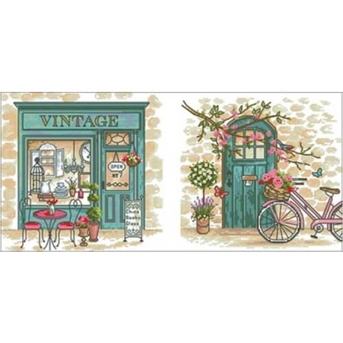Two Links-Provence in the afternoon counted 11CT 14CT 18CT DIY Cross Stitch Sets Cross-stitch Kits Embroidery Needlework