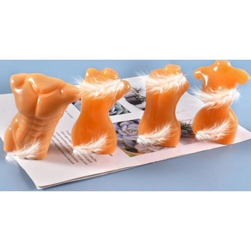 New DIY Resin Candle Mold Body Shape Art Sculpture Model Female Male Pregnant Silicone Mold Soap Mold Wax Mold Resin Craft