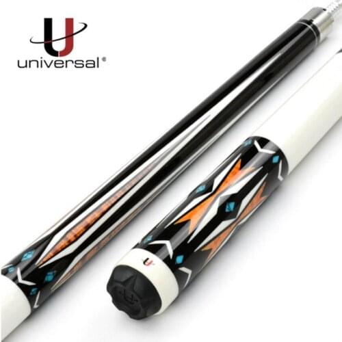 New Arrival UNIVERSAL Sculpture Billiard Pool Cue Stick Kit UN111-10 12.75mm Tip 8 Pieces Laminated Technology Shaft China 2019