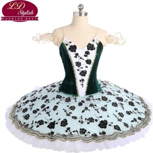 New Arrival Green Professional Stage Ballet Tutu Costumes The Remonda Performance Competition Ballet Dance Appeal Ballet Skirt