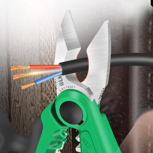 LAOA High Quality 7" Professional Electrical Scissors Wire Stripping Shears Stainless Steel Thick Cable Shearing
