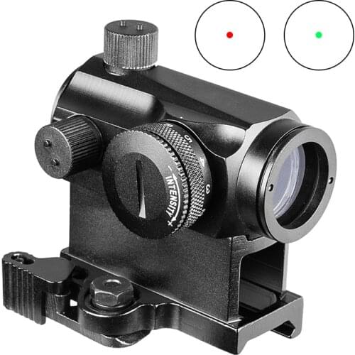Red Dot Sight 1X20 Sights Reflex With 20mm Rail Mount & Increase Riser Rail Mount