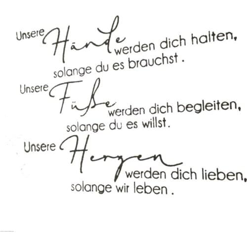 German Words Transparent Clear Silicone Stamp/Seal for DIY scrapbooking/photo album Decorative clear stamp A1079