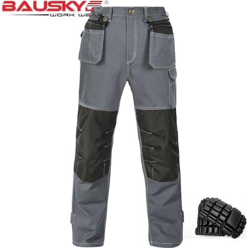 Construction Work Pants Men 100% Cotton Pants Working Pants Men Workwear Clothes