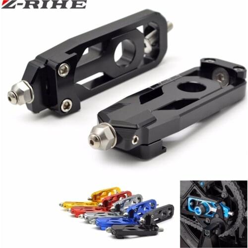 FOR MT09 FZ09 MT 09 Motorcycle Accessories Chain Adjusters For YAMAHA MT-09 TRACER FZ-09 FJ-09 2014-2015 CNC Aluminum Material
