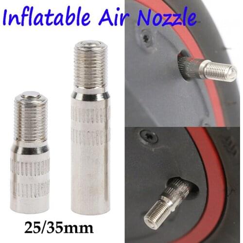 Steel Inflatable Air Nozzle Replacement For Xiaomi M365 / Pro Scooter Front Wheel Motor Inflatable Extension Air Valve 1 Pc