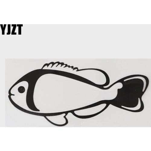 YJZT 15.5CM×7.3CM Personality Tropical Fish Clownfish Decal Car Sticker Vinyl 18A-0127