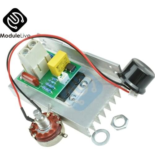 10000W AC 220V SCR Voltage Regulator Motor Speed Controller Dimmer Thermostat CZ Knob Motor Speed Regulation for Solder Iron