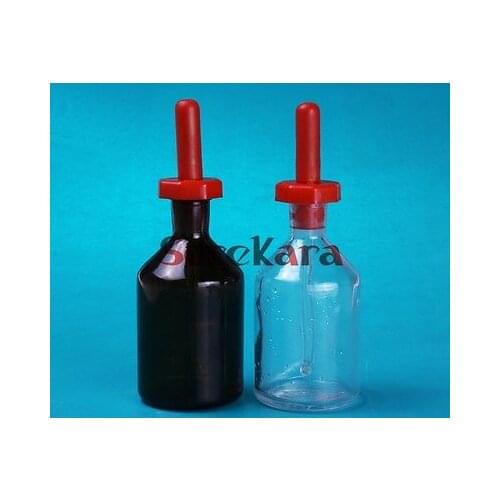 125ml Brown Dropper Bottle Glass Container Oil Liquid Pharm Use Dropping Laboratory Glassware - Dropping Bottles