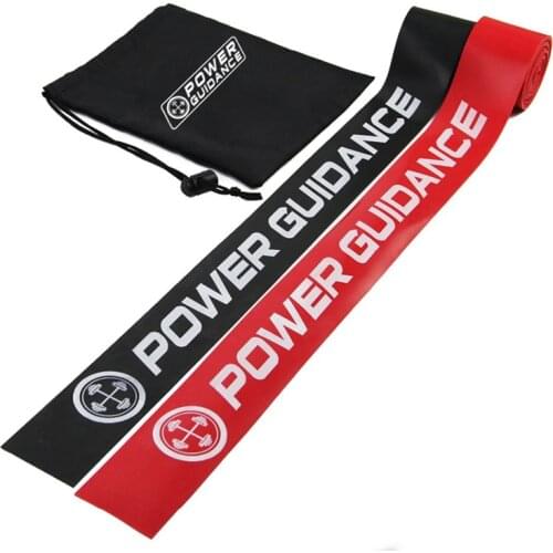 2Pcs Black Compression Muscle Floss Band Rubber Resistance Band for WOD/Yoga/Boxing/MMA Training Mobility Recovery