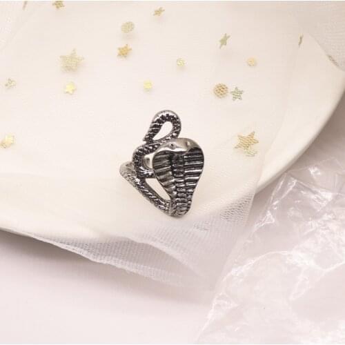 20 pcs /lot high quality fashion jewelry accessories vintage metal cobra snake finger ring