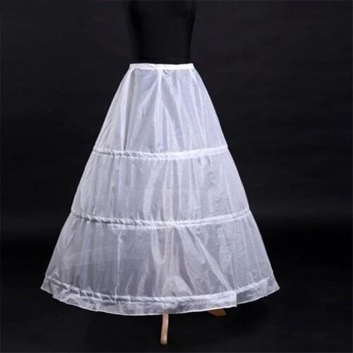 3 Hoops Petticoats for wedding dress Wedding Accessories Crinoline Cheap Underskirt For Ball Gown 2022