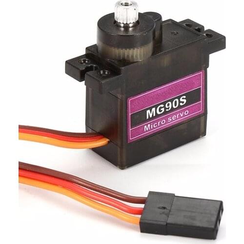 5PCS MG90S Metal Gear 9g RC Micro Servo for RC Model Truck Boat Racing Car Helicopter Airplane and Robot Replacement DIY Parts