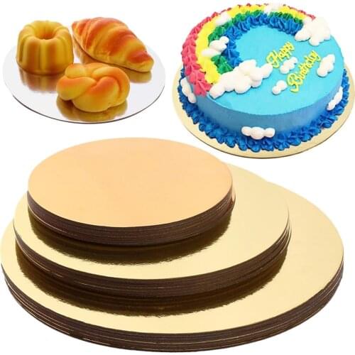 6/8/10inch Round Cake Board Circle Base Cupcakes Stand Paper Cases Liners Party Pastry Baking Mat Decorations