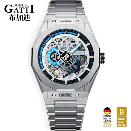 Мужские часы из нержавеющей стали BONEST GATTI China At AliExpress