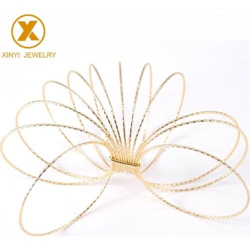 French womens luxury gold bracelet 2mm thin bracelet fashion hollow jewelry bracelet 7 pieces SZ1434-22