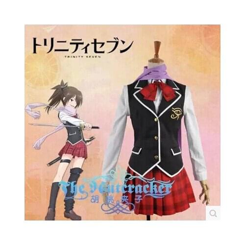 Trinity Seven Kazama Revi School Uniform Cosplay Costume ,Perfect Custom For you