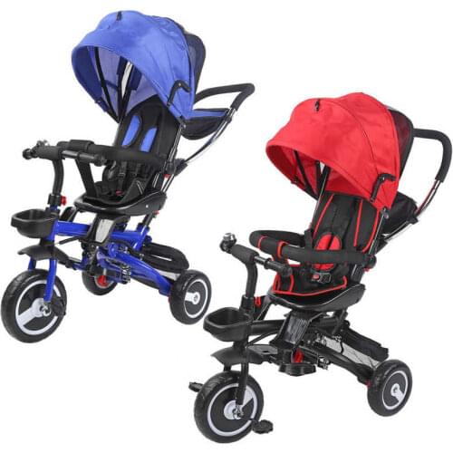 Infant Tricycle Folding Baby Stroller Lightweight 3 Wheel Bicycle Kids Bike Three Wheel Stroller Protable Children Baby Trolley