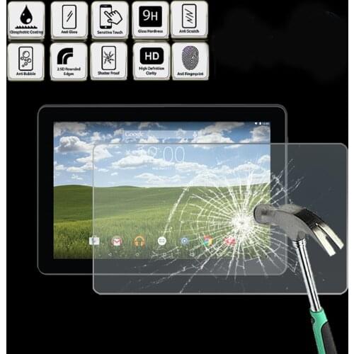For RCA Pro10 Edition 2 II 10.1" - Tablet Tempered Glass Screen Protector Cover Screen Film Protector Guard Cover