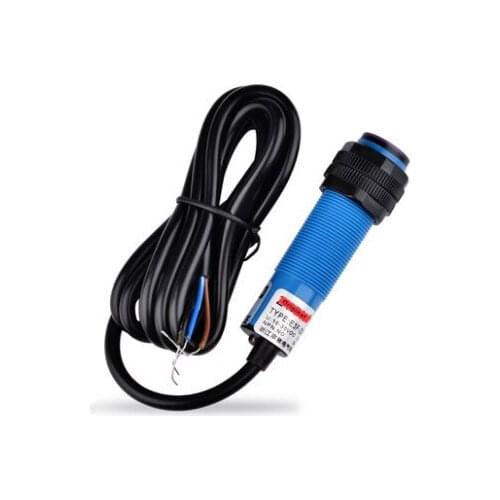 2PCS E3F-DS10C4 E3F-DS10B2 E3F-DS10P1 E3F-DS10P2 Diffuse Photoelectric Sensor M18 NPN PNP Range 10cm