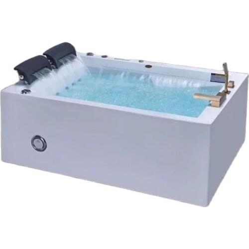 Deep bath home adult independent type acrylic bathroom tub bubble bath small family bubble massage bath crock