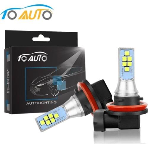 H11 H8 H16JP LED Fog Bulbs LED Car Light Canbus LED Running Light Lamp Drving Bulb Auto 12V 6000k White
