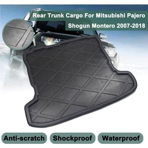 Cargo Liner Boot Tray Rear Trunk Cover Matt Floor Carpet Mat Kick Pad For Mitsubishi Pajero V97 Shogun 2010-2018 2007 2008 2009