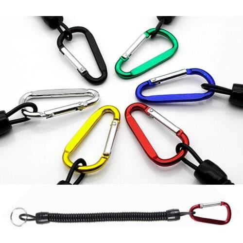 A Quick-release Buckle Anti-lost Swimming Goggles Spiral Spring Coil Lanyard Safety Emergency Tool Swimming Pool and Accessories