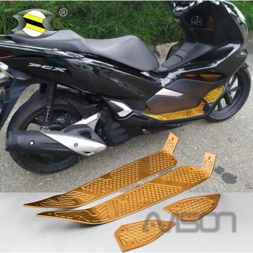 For PCX 150 2018 2019 foot plates Front & Rear Motorbike Footrest Step Motorcycle Pedals Foot Pegs