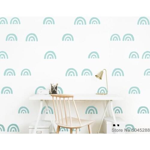 Scandinavian Pattern Wall Decals Nursery Decals Rainbow Decals Scandinavian Decor Kids Room Decor Nursery Decor Bedroom Z509