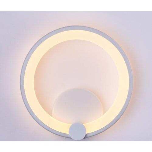 Modern Wall Lamp Bedside Simple Living Room Bedroom Aisle Circle-shaped Energy-saving Acrylic Wall Lamp Led Lamps Vanity Light