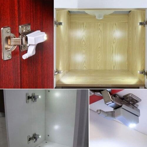 Universal Inner Hinge LED Under Cabinet Lights Hardware Kitchen Bedroom Living Room Cupboard Wardrobe Night Light