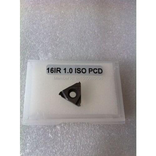 2PCS PCD Inserts 16IR1.0ISO PCD Suitable For Lathe Tools