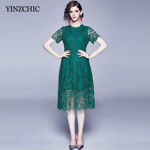 Зеленые летние платья YINZCHIC China At AliExpress