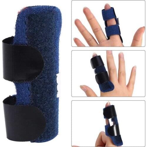 1Pc Aluminium Hand Finger Splint Support Brace Mallet Splint for Broken Finger Joint Fracture Pain Protection Adjustable Bandage
