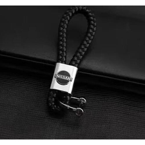 1PC Alloy Car Emblem Keychain Key Chain Key Ring For Gift For Nissan Qashqai X J10 J11 Trail Tiida Juke Accessories Car-Styling