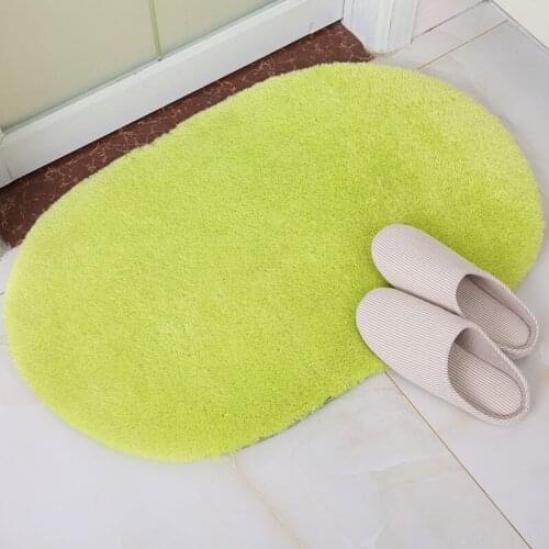 1PC 40*60cm Bathroom Mats Rugs Coral Fleece Doormat Carpet Floor Water Absorption Mats Slip-Resistant Mats
