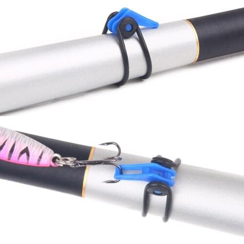 10pcs/Bag Fishing Hook Holder Fishhook Secure Device Lures Jig Hooks Safe Keeping For Fishing Rod Fishing Tackle X361