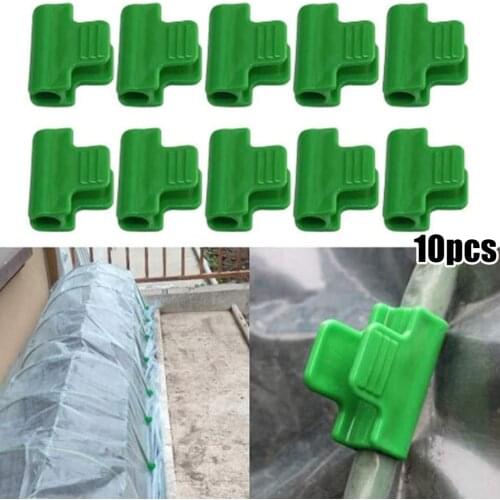 10pcs Plastic Film Buckle Clip Greenhouse Snap Clamps Film Buckle Clamps Plastic Pipe Clamps Garden Supplies